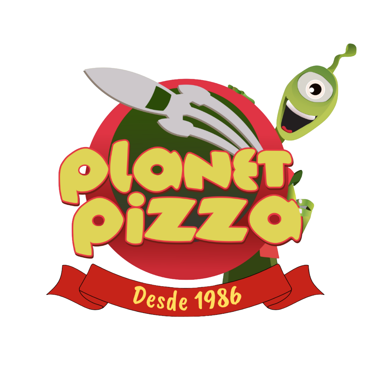 Logo Planet Pizza